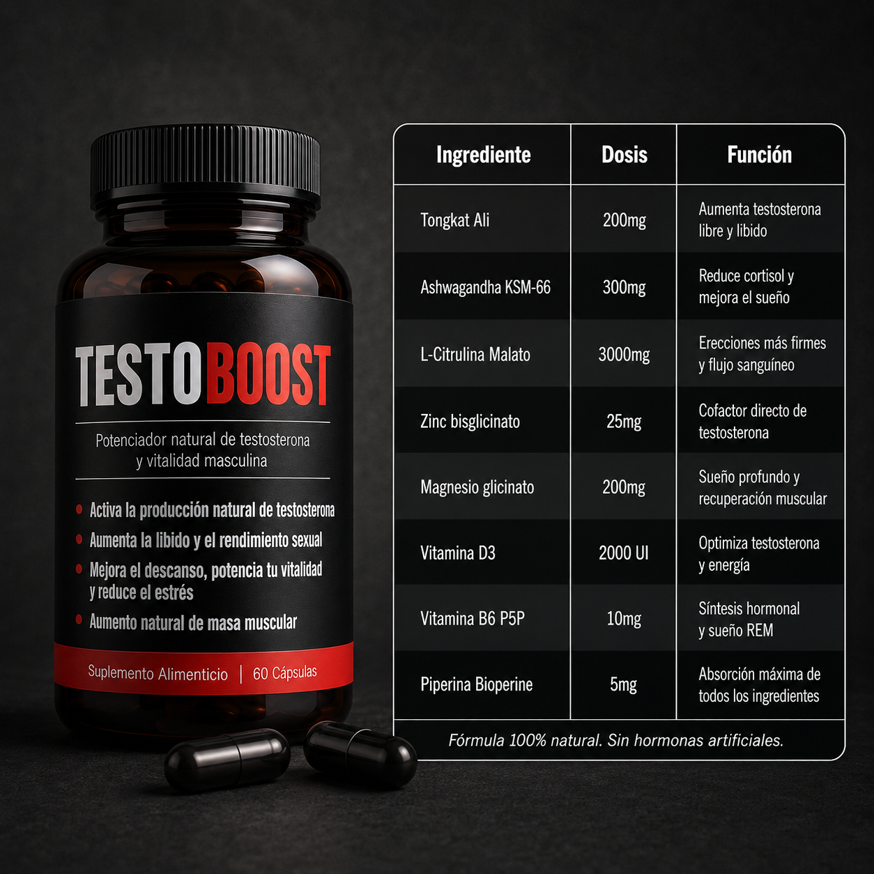 TESTOBOOST® - Recuperá tu testosterona, energía y libido naturalmente