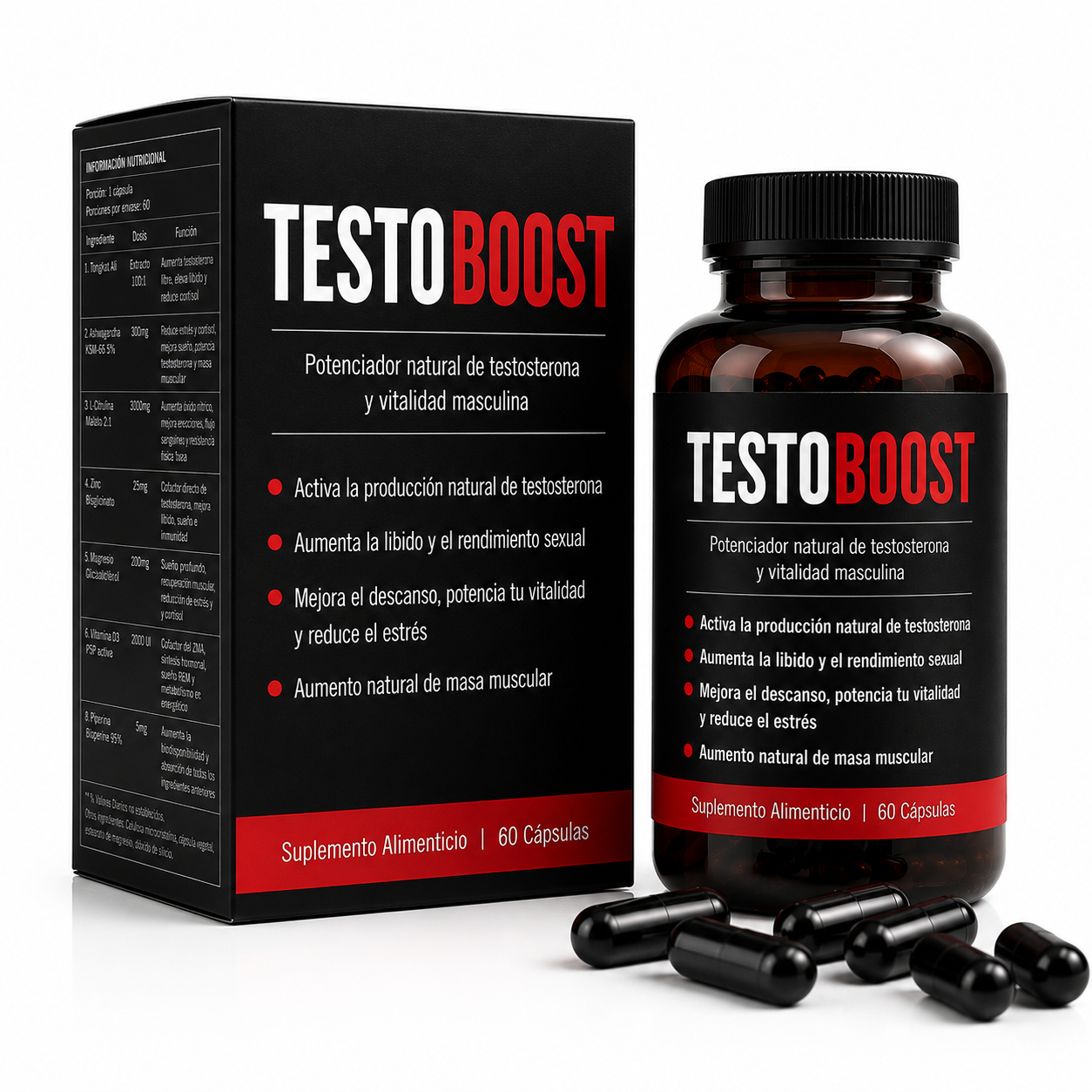 TESTOBOOST® - Recuperá tu testosterona, energía y libido naturalmente