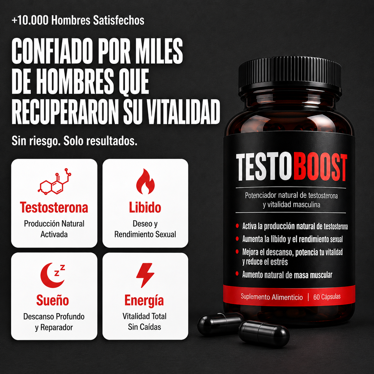 TESTOBOOST® - Recuperá tu testosterona, energía y libido naturalmente