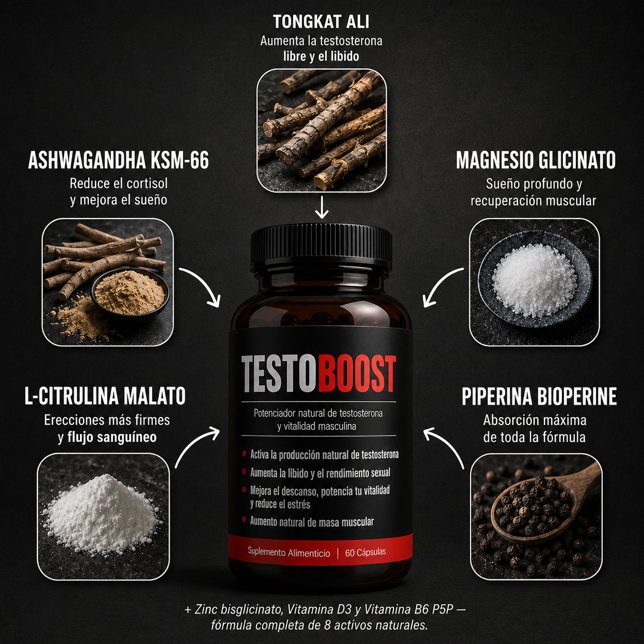 TESTOBOOST® - Recuperá tu testosterona, energía y libido naturalmente